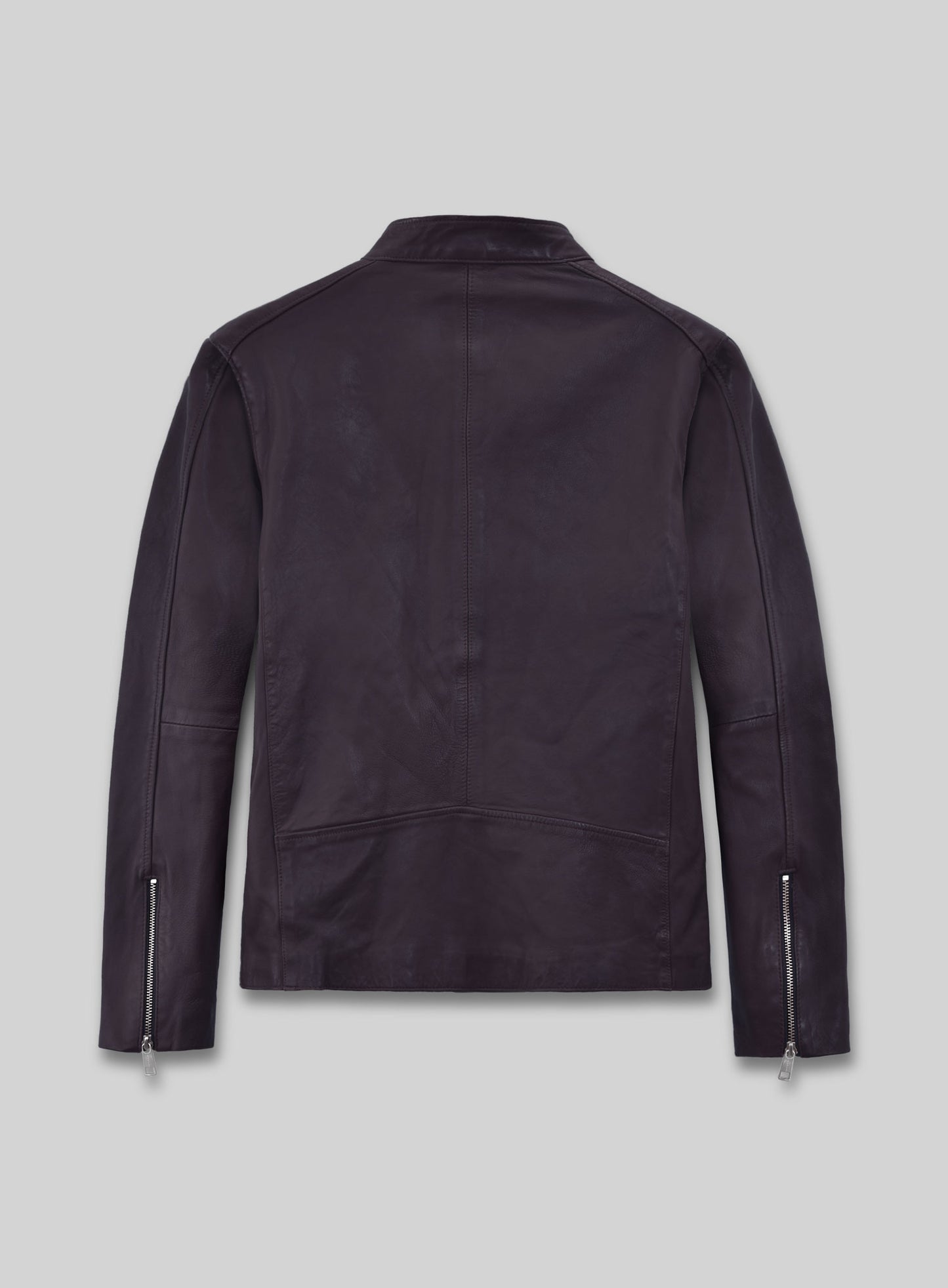 Motorad Purple Biker Leather Jacket