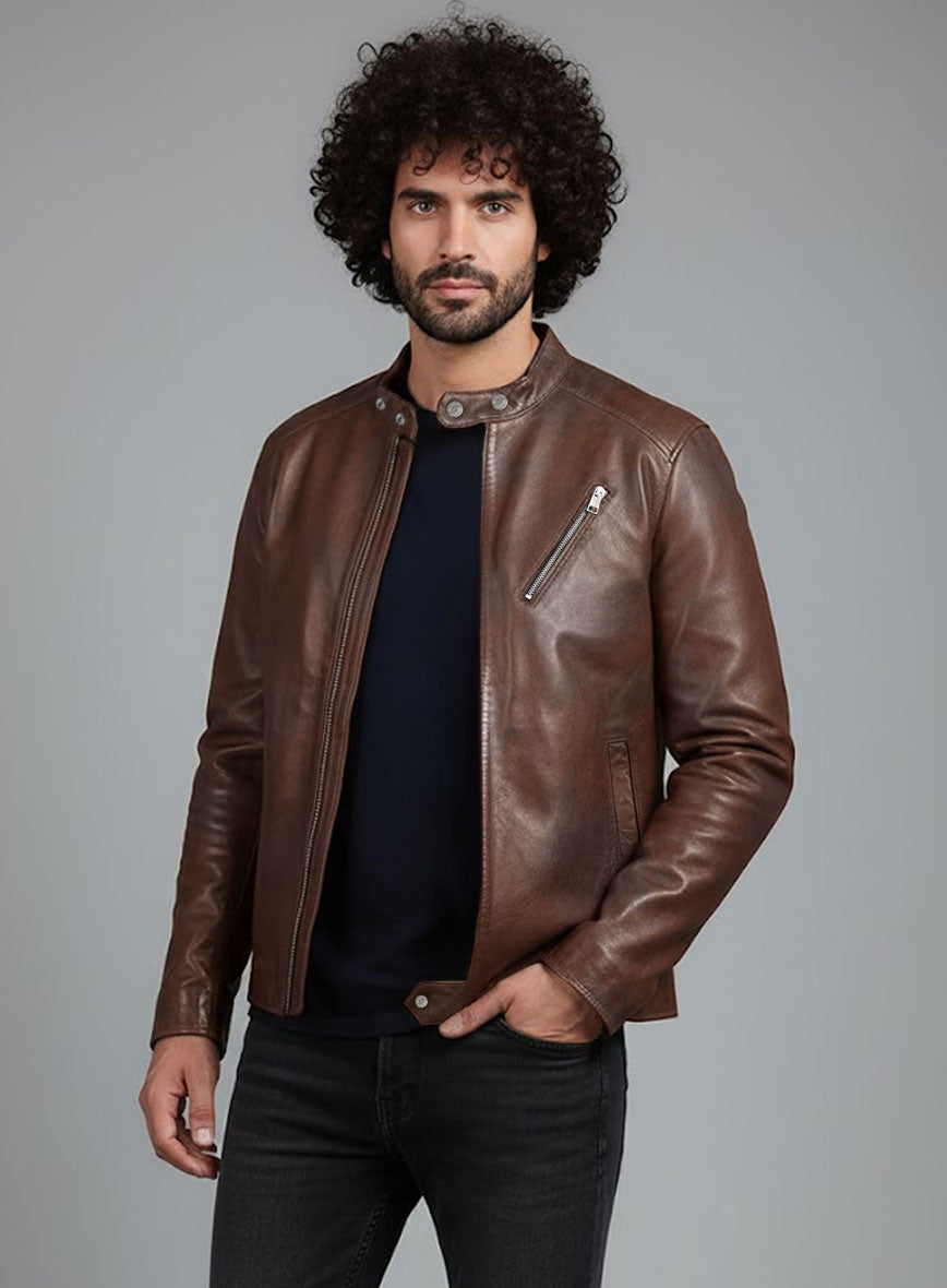 Motorad Spanish Brown Biker Leather Jacket
