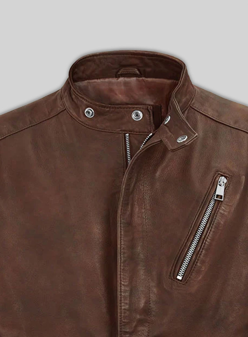 Motorad Spanish Brown Biker Leather Jacket