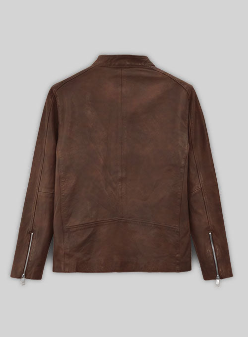 Motorad Tan Biker Leather Jacket