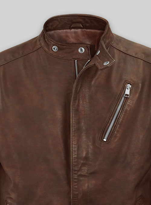 Motorad Spanish Brown Biker Leather Jacket