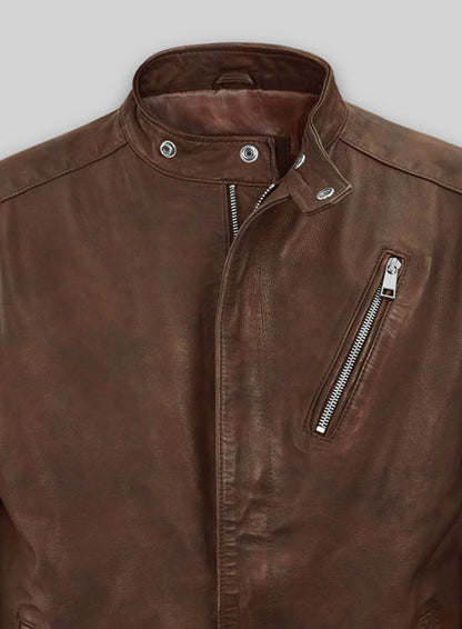 Motorad Spanish Brown Biker Leather Jacket