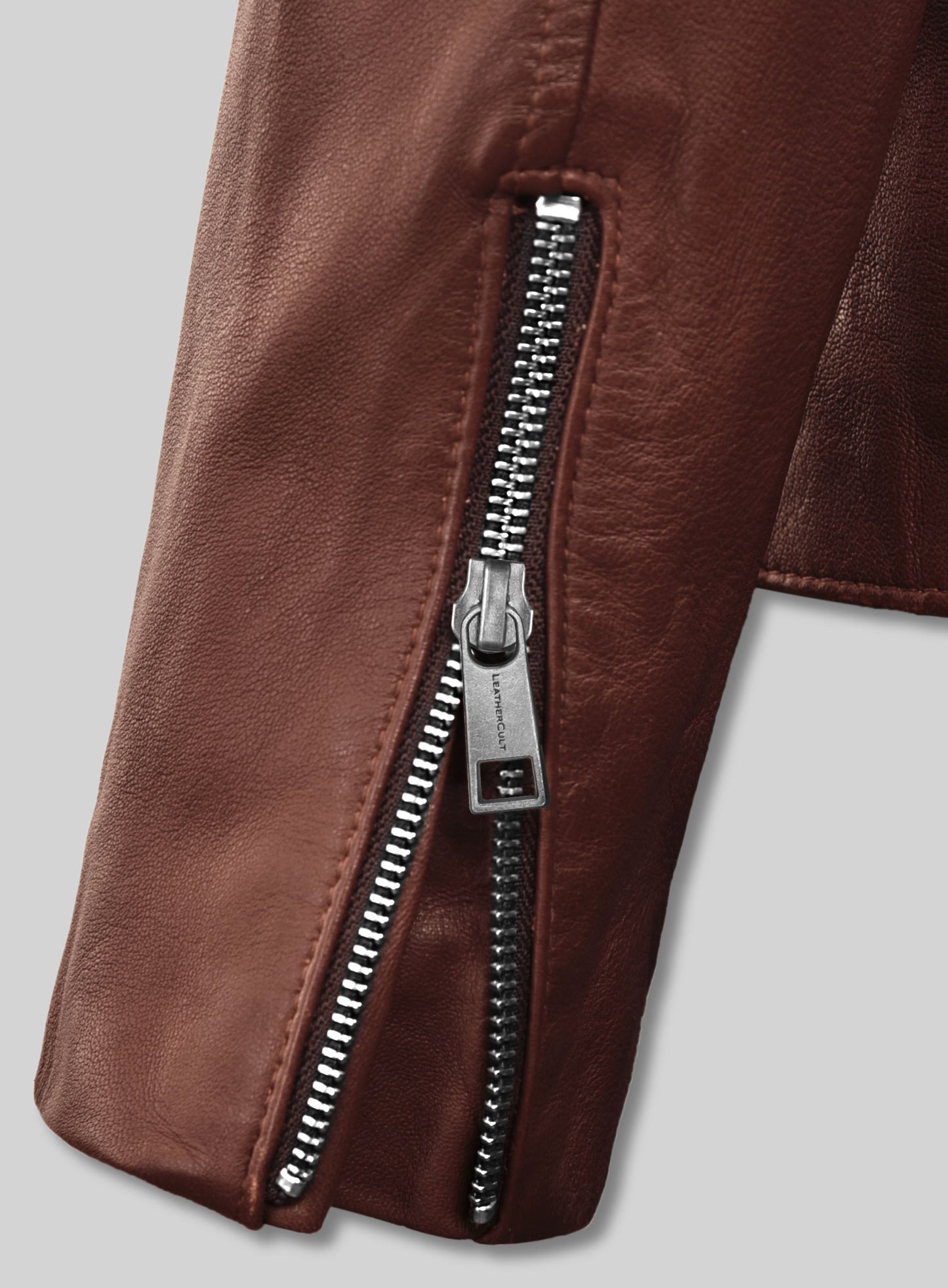 Motorad Tan Biker Leather Jacket