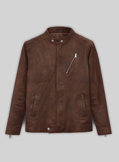 Motorad Spanish Brown Biker Leather Jacket