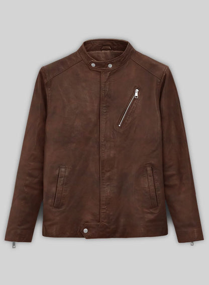 Motorad Tan Biker Leather Jacket