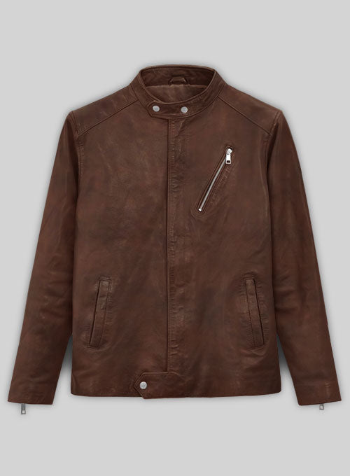 Motorad Tan Biker Leather Jacket