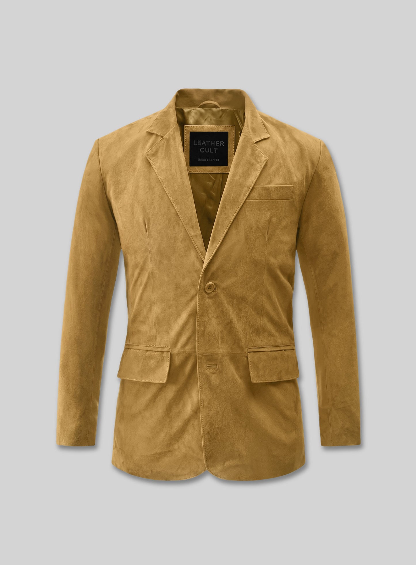 Mustard Suede Leather Suit