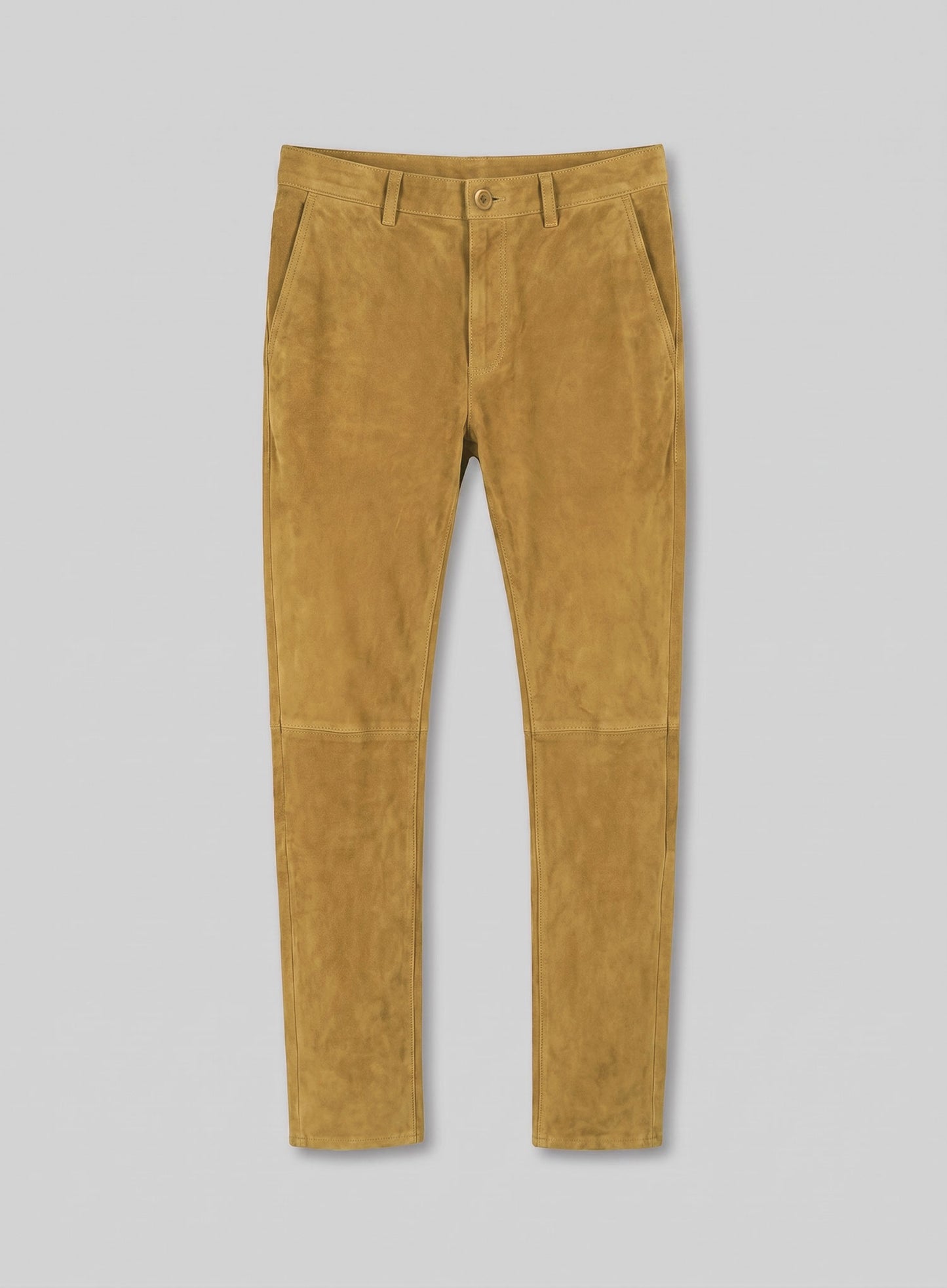 Mustard Suede Leather Suit