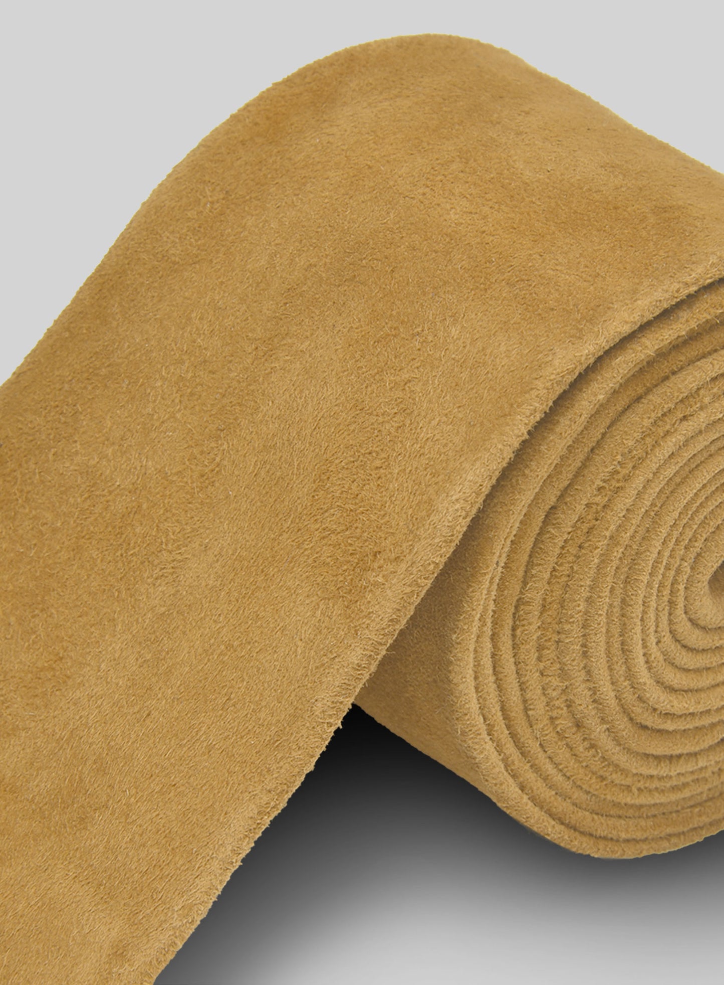 Mustard Suede Leather Tie