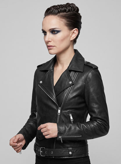 Natalie Portman Vox Lux Leather Jacket #1