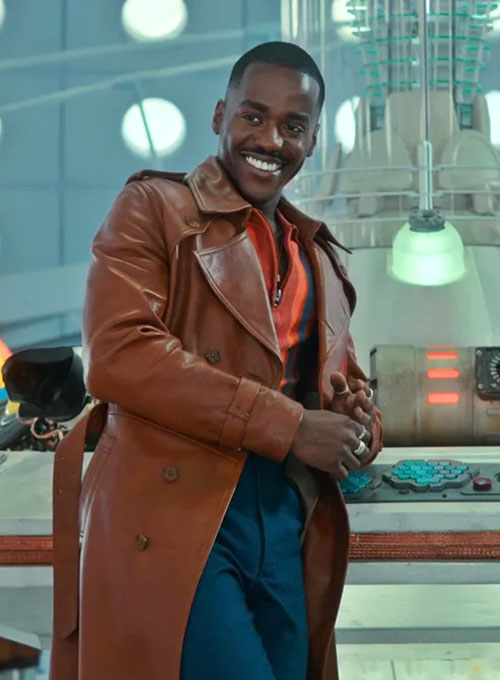 Ncuti Gatwa Doctor Who Leather Long Coat – LeatherCult