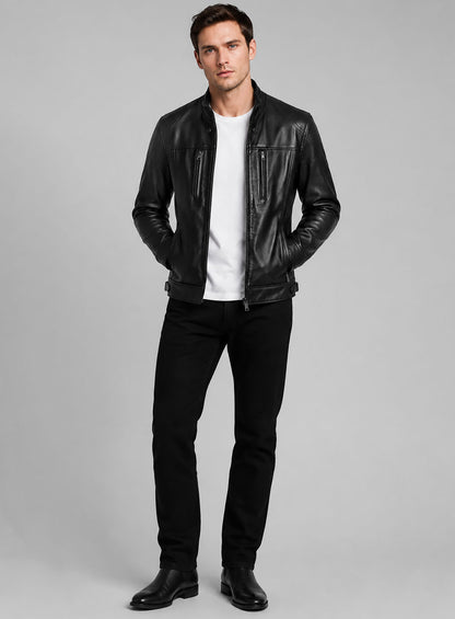 Nicholas Hoult Leather Jacket