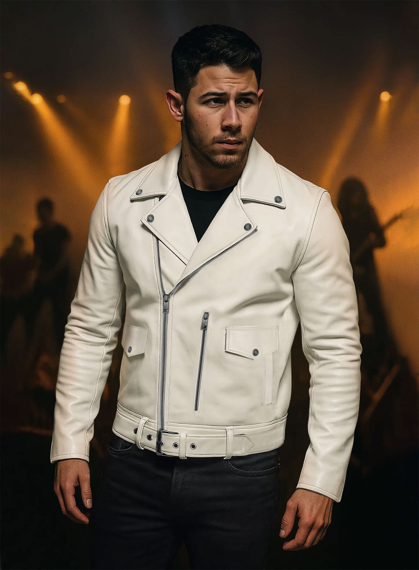 Nick Jonas Leather Jacket #3