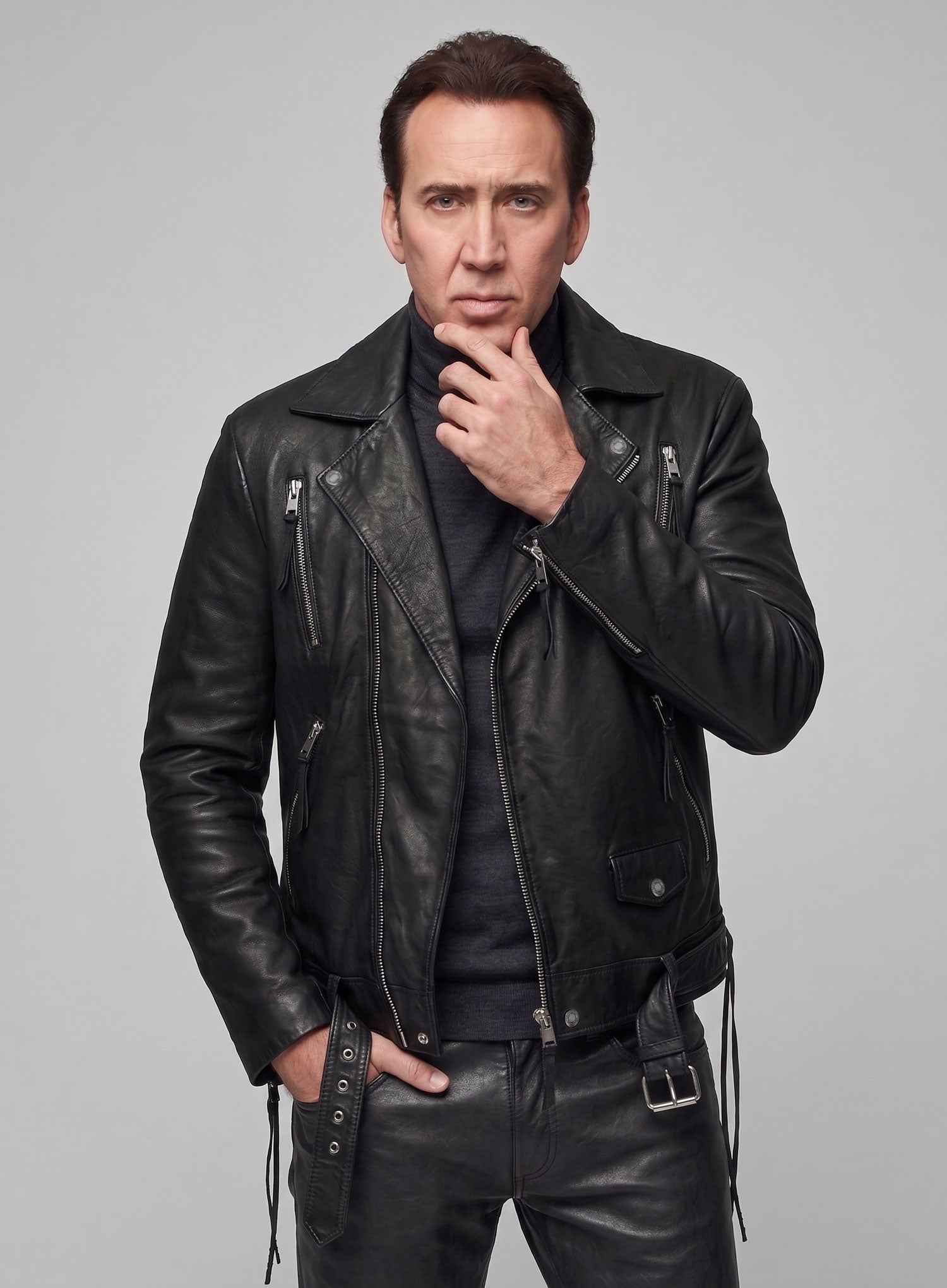Nicolas Cage Ghost Rider Leather Jacket and Pants Set – LeatherCult