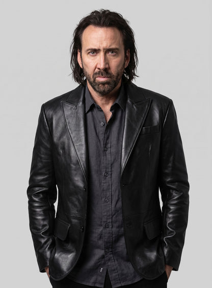Nicolas Cage Prisoners of the Ghostland Leather Blazer