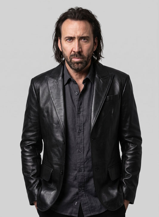 Nicolas Cage Prisoners of the Ghostland Leather Blazer