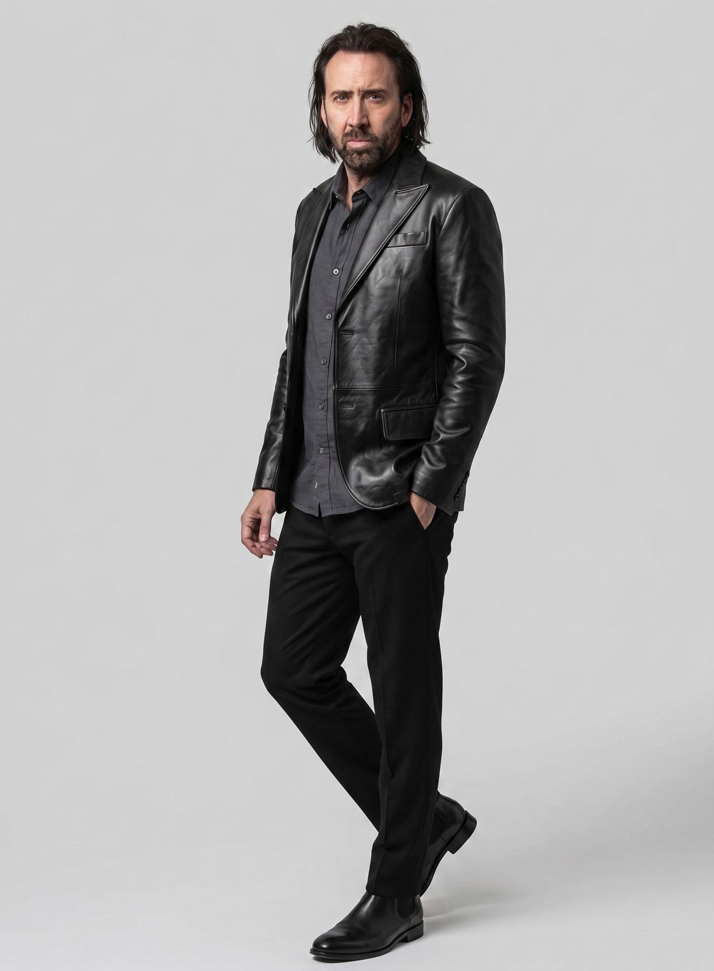 Nicolas Cage Prisoners of the Ghostland Leather Blazer