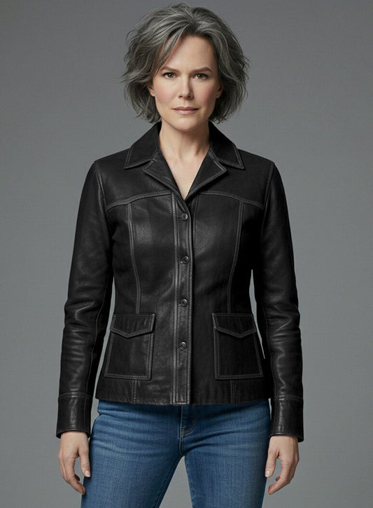 Nicole Kidman Destroyer Leather Jacket