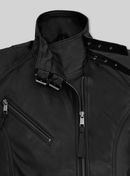 Nina Dobrev Leather Jacket