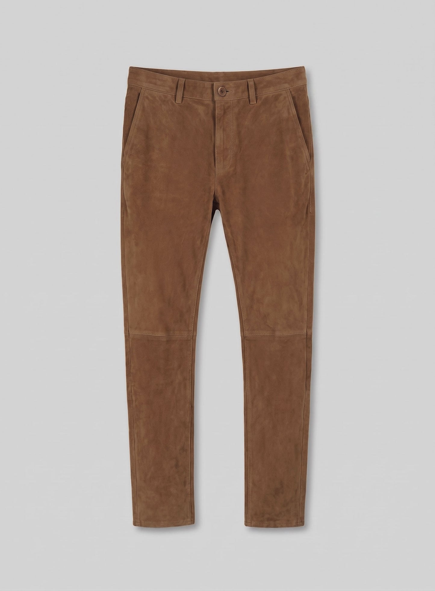 Oak Brown Suede Leather Suit