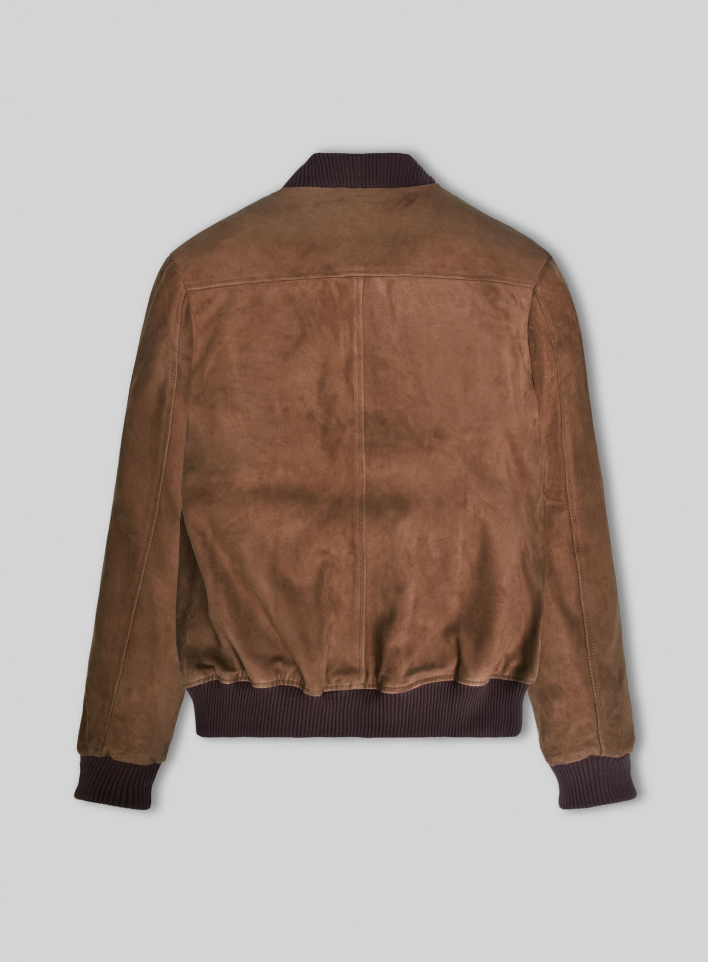 Oak Brown Suede Richard Madden Leather Jacket #1