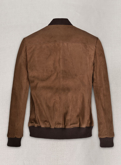 Oak Brown Suede Richard Madden Leather Jacket #1 - LeatherCult