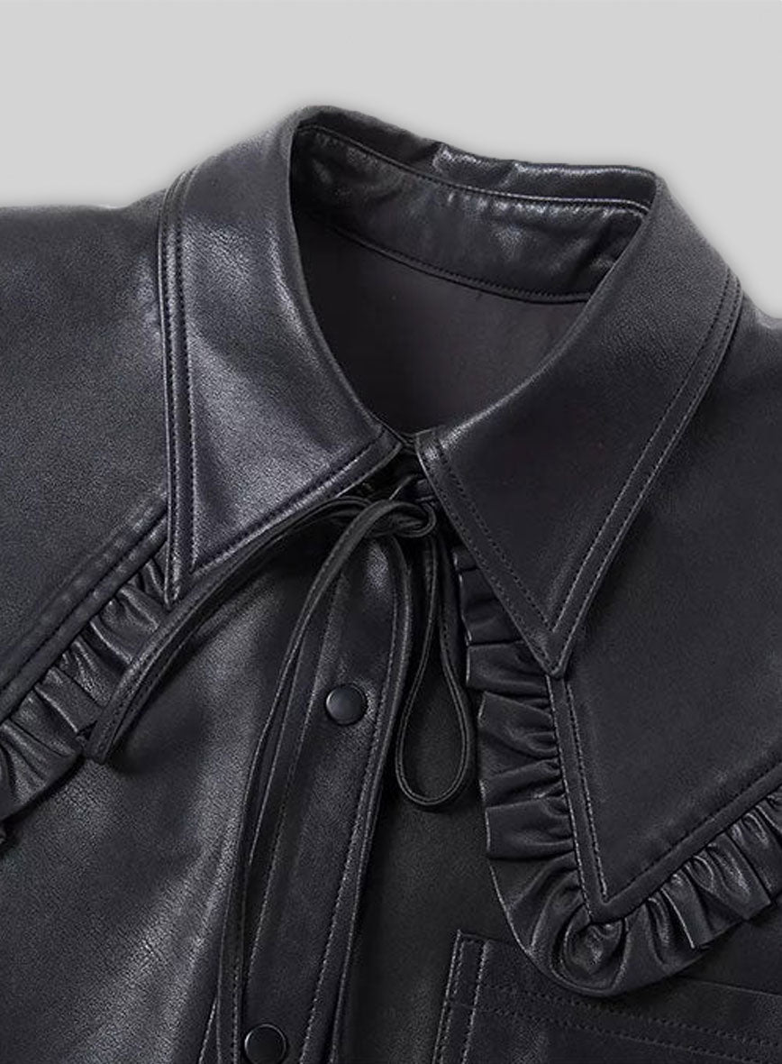 Oaklane Leather Trench Coat