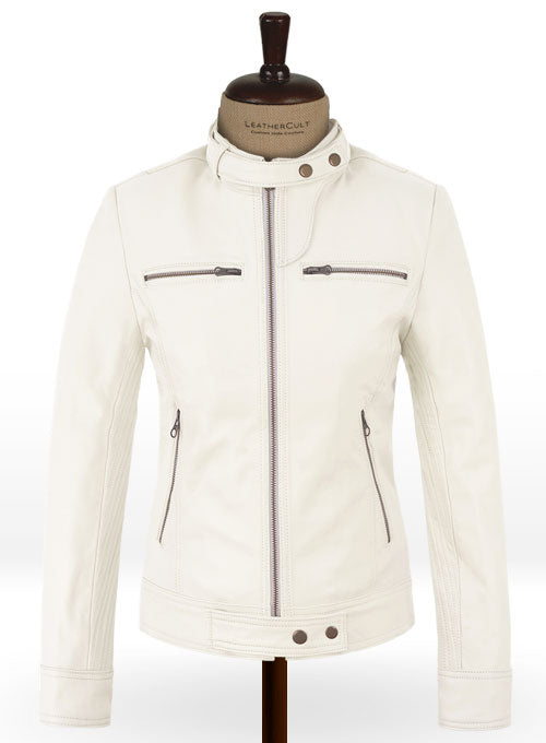 Off White Leather Jacket # 217 - LeatherCult
