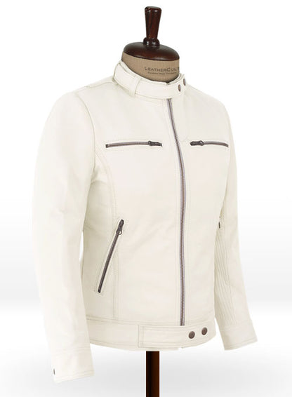 Off White Leather Jacket # 217 - LeatherCult