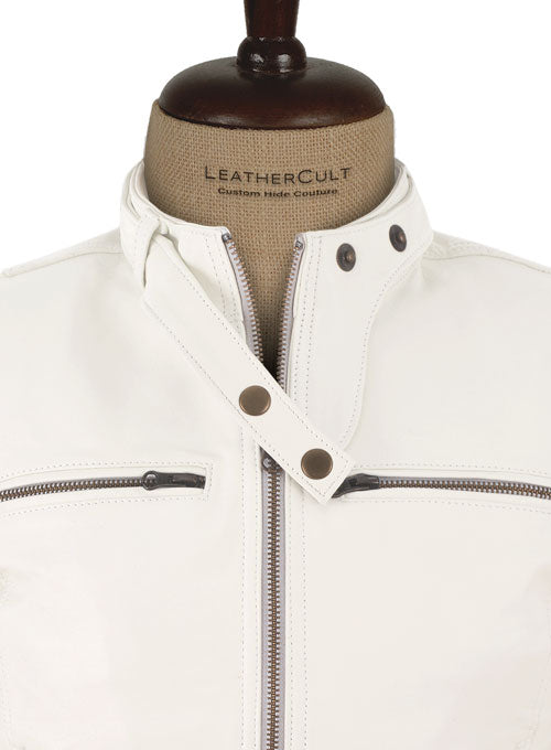 Off White Leather Jacket # 217 - LeatherCult