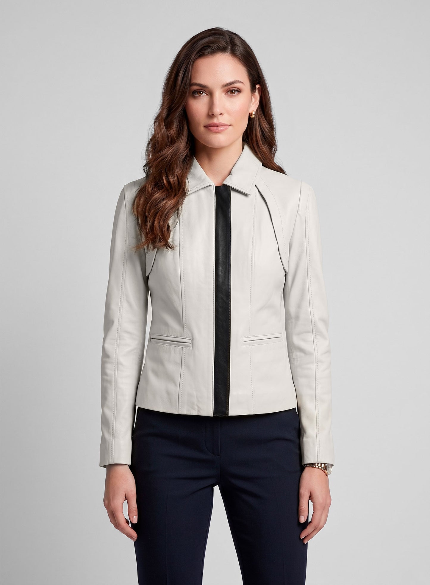 Off White Leather Jacket # 215
