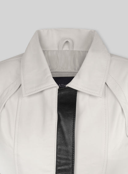 Off White Leather Jacket # 215