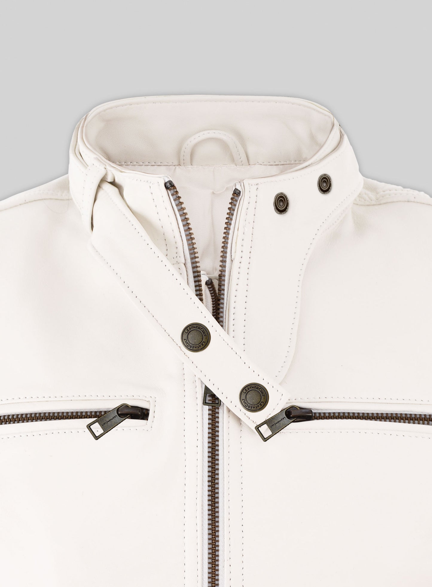 Off White Leather Jacket # 217