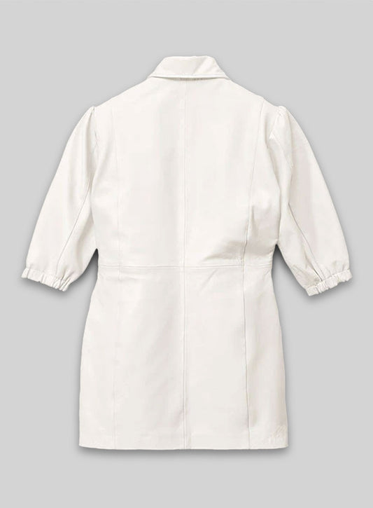 Off White Margot Robbie Leather Dress