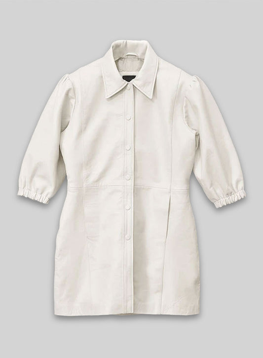 Off White Margot Robbie Leather Dress