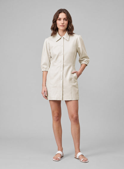 Off White Margot Robbie Leather Dress