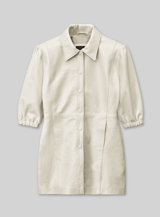 Off White Margot Robbie Leather Dress