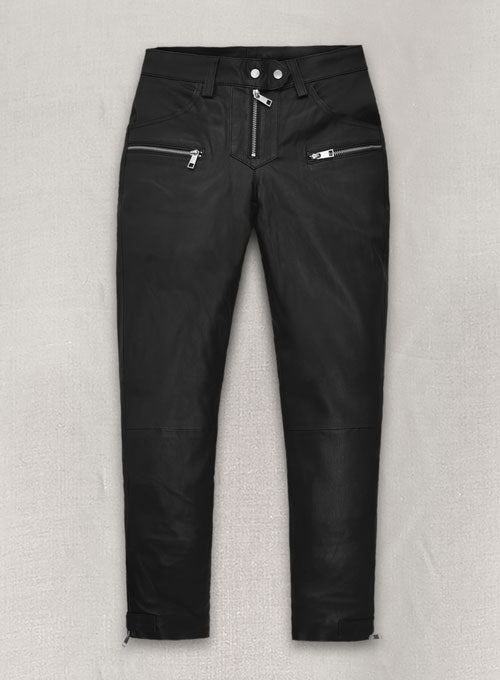 Olivia Culpo Leather Pants - LeatherCult