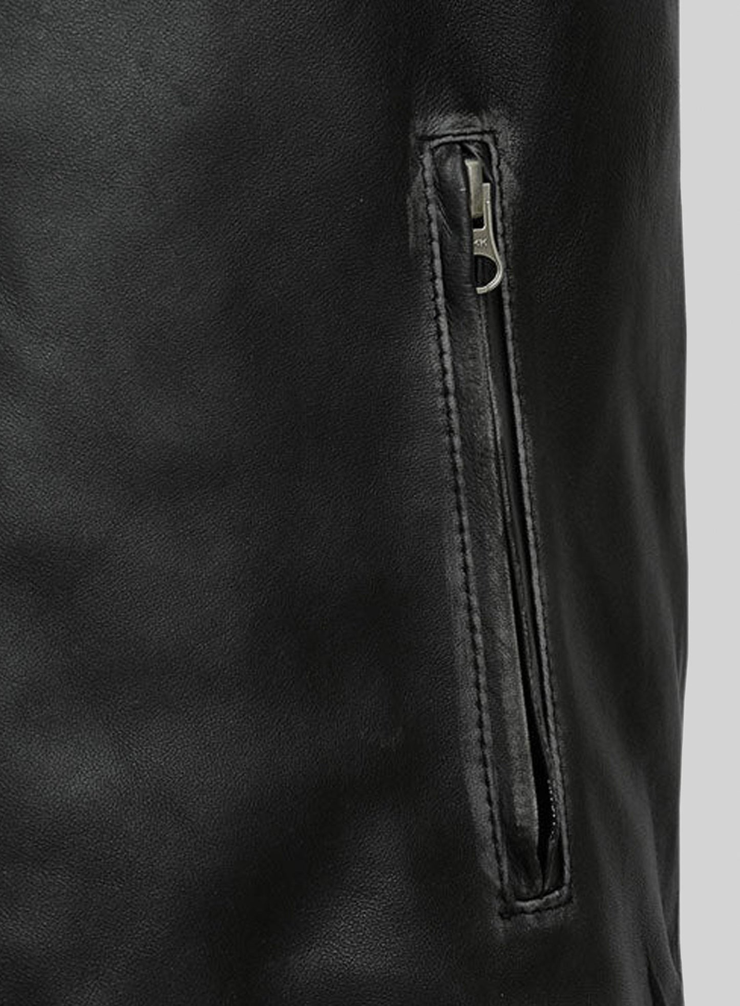 Ontario Rubbed Black Leather Jacket