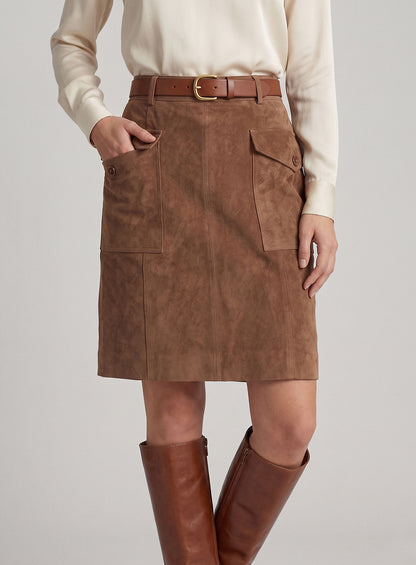 Origami Leather Skirt - # 165
