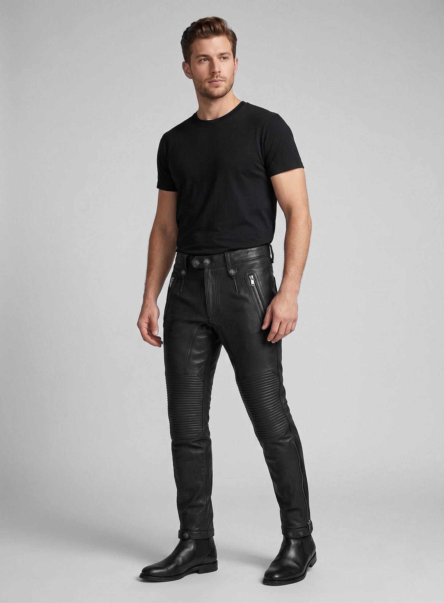 Orlando Bloom Leather Pants