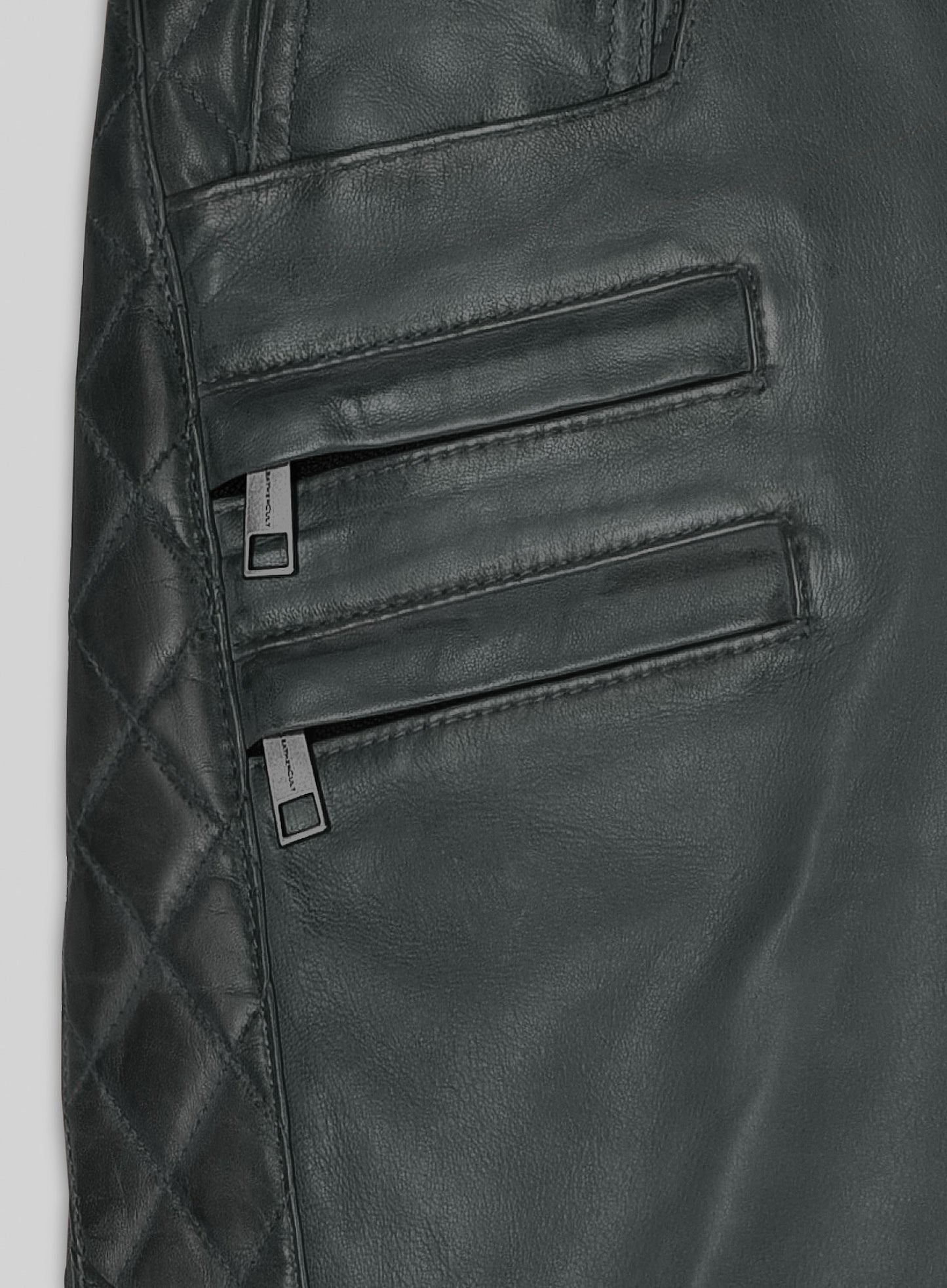 Outlaw Burnt Charcoal Leather Pants