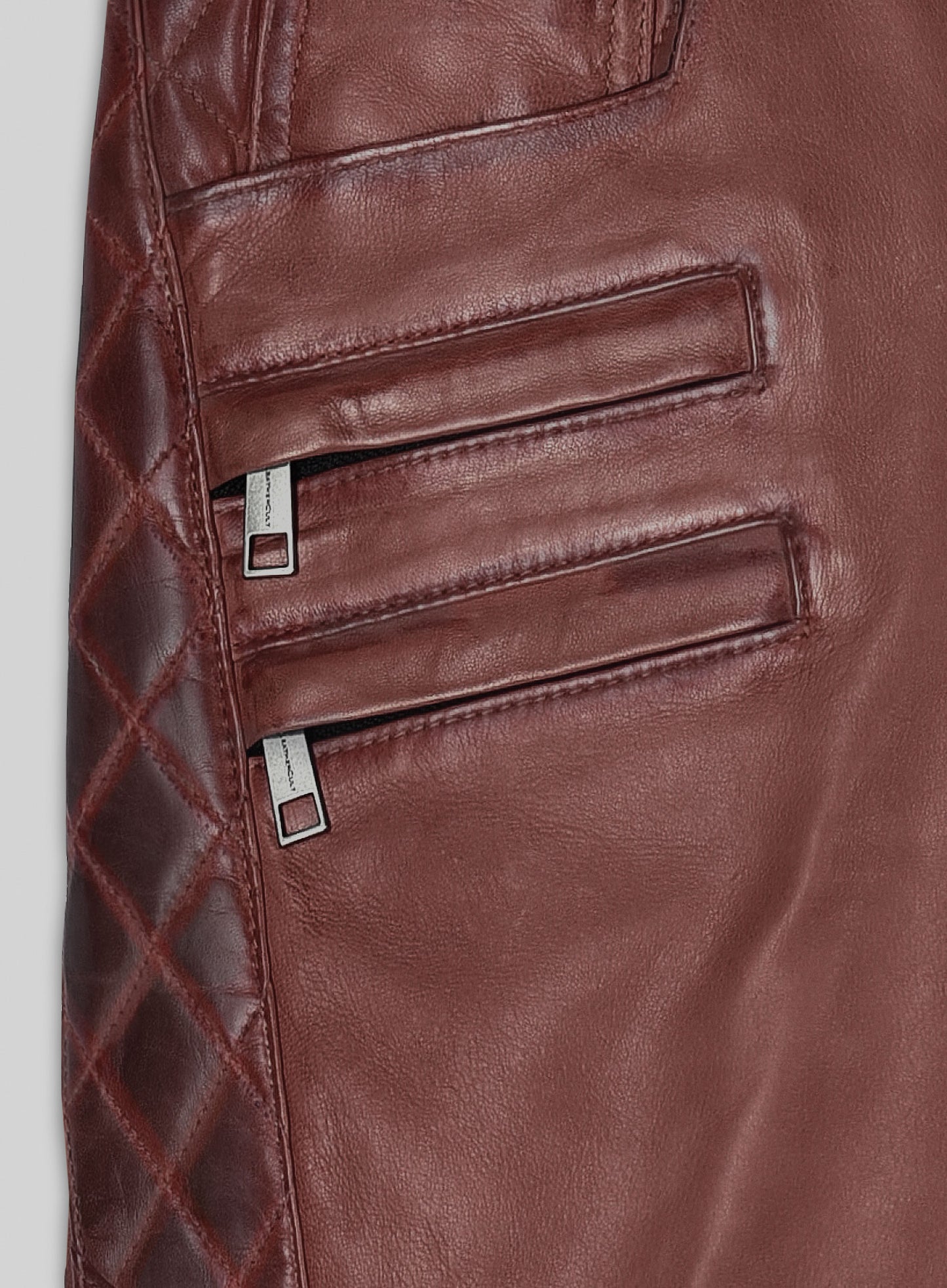 Outlaw Burnt Maroon Leather Pants