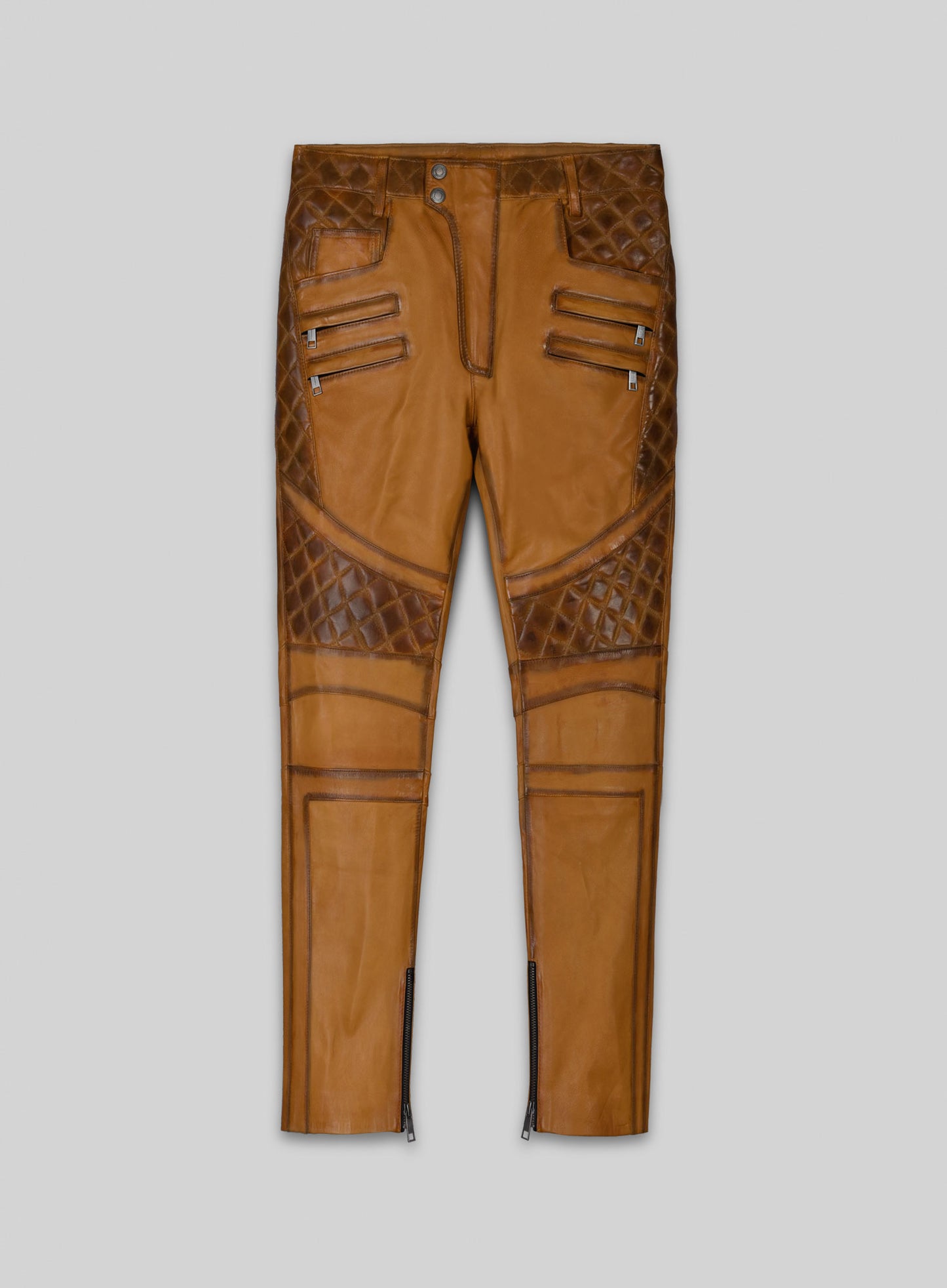 Outlaw Burnt Mustard Leather Pants