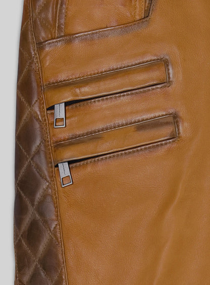 Outlaw Burnt Mustard Leather Pants