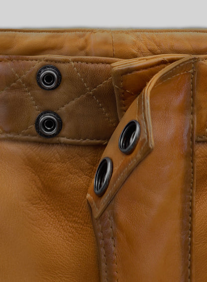 Outlaw Burnt Mustard Leather Pants