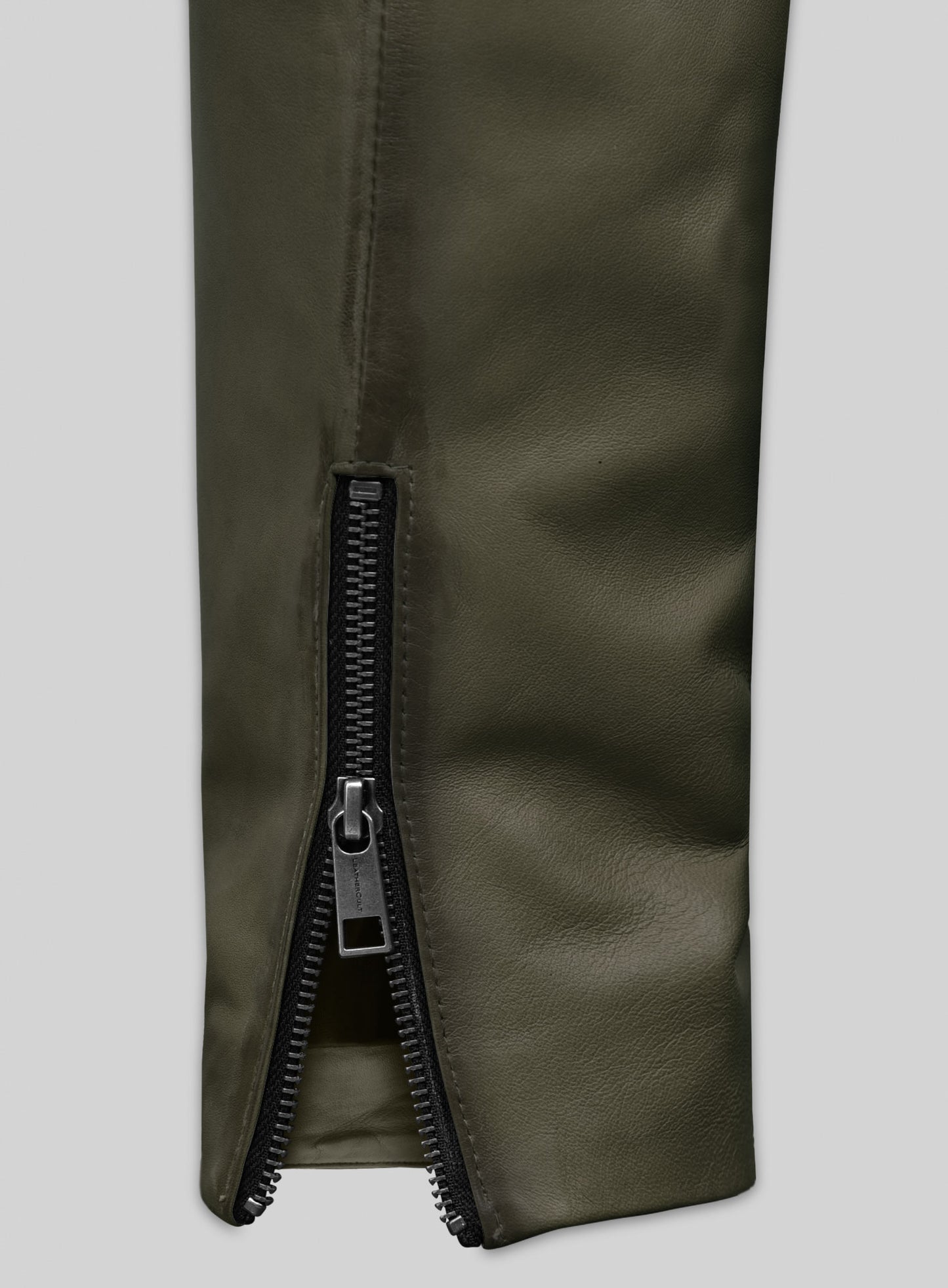 Outlaw Burnt Olive Leather Pants