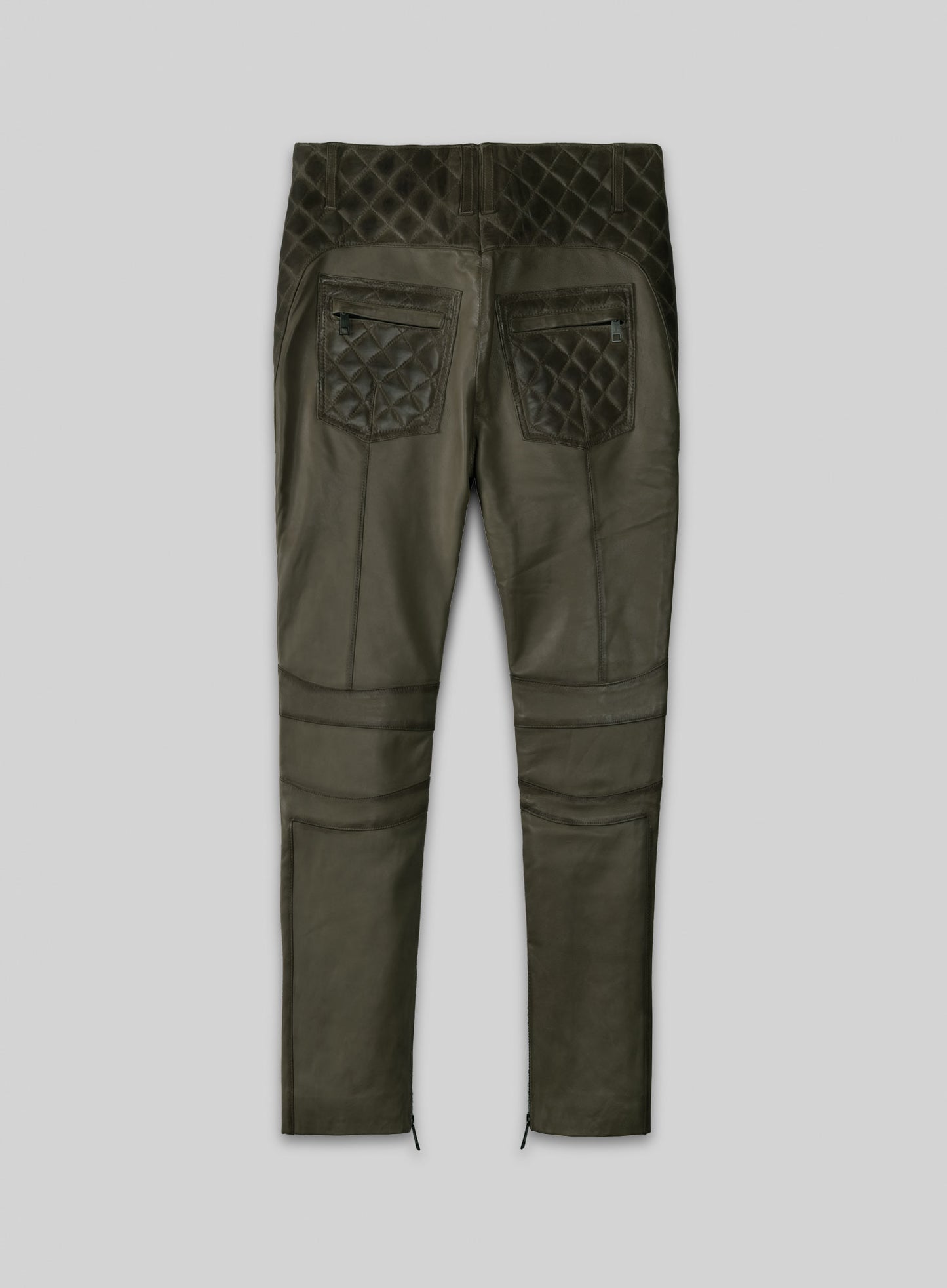 Outlaw Burnt Olive Leather Pants