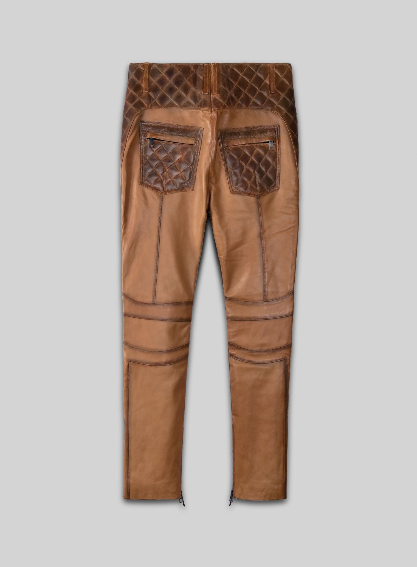 Outlaw Burnt Tan Leather Pants