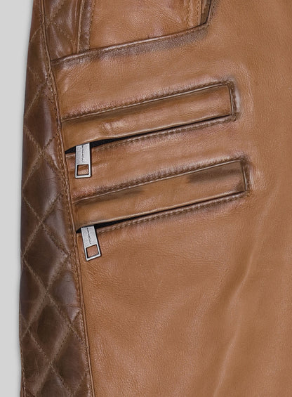 Outlaw Burnt Tan Leather Pants